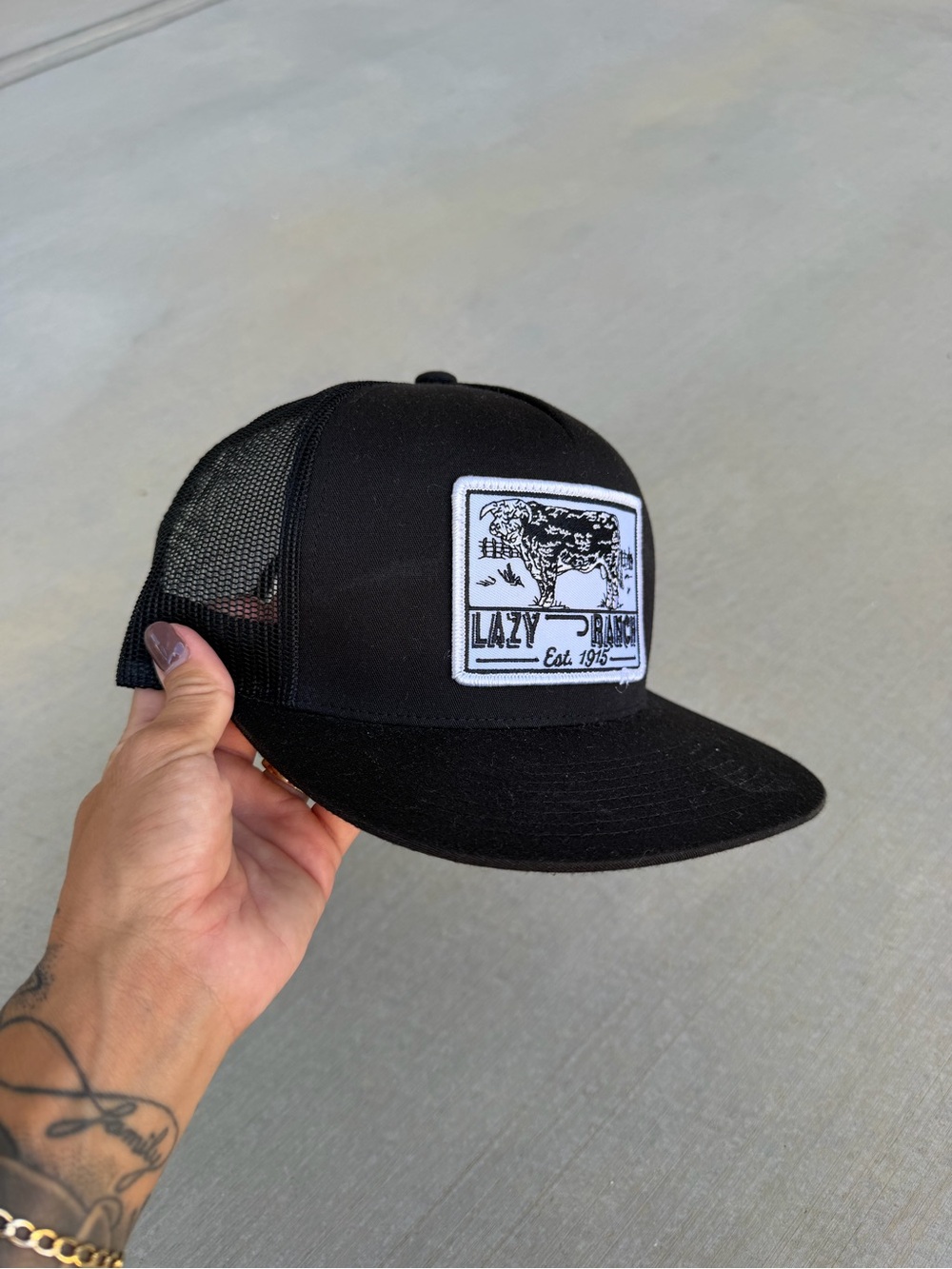 Black Trucker Hat - Classic Mesh Cap
